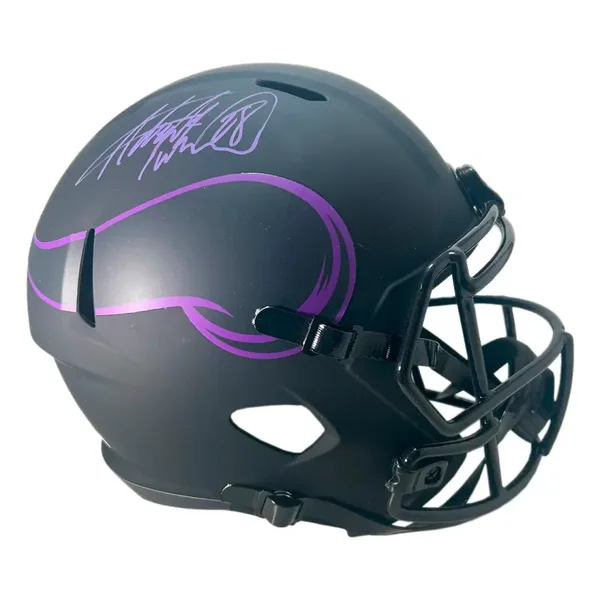 Adrian Peterson Signed Minnesota Vikings Eclipse Full-Size Replica Football Helmet (Beckett)