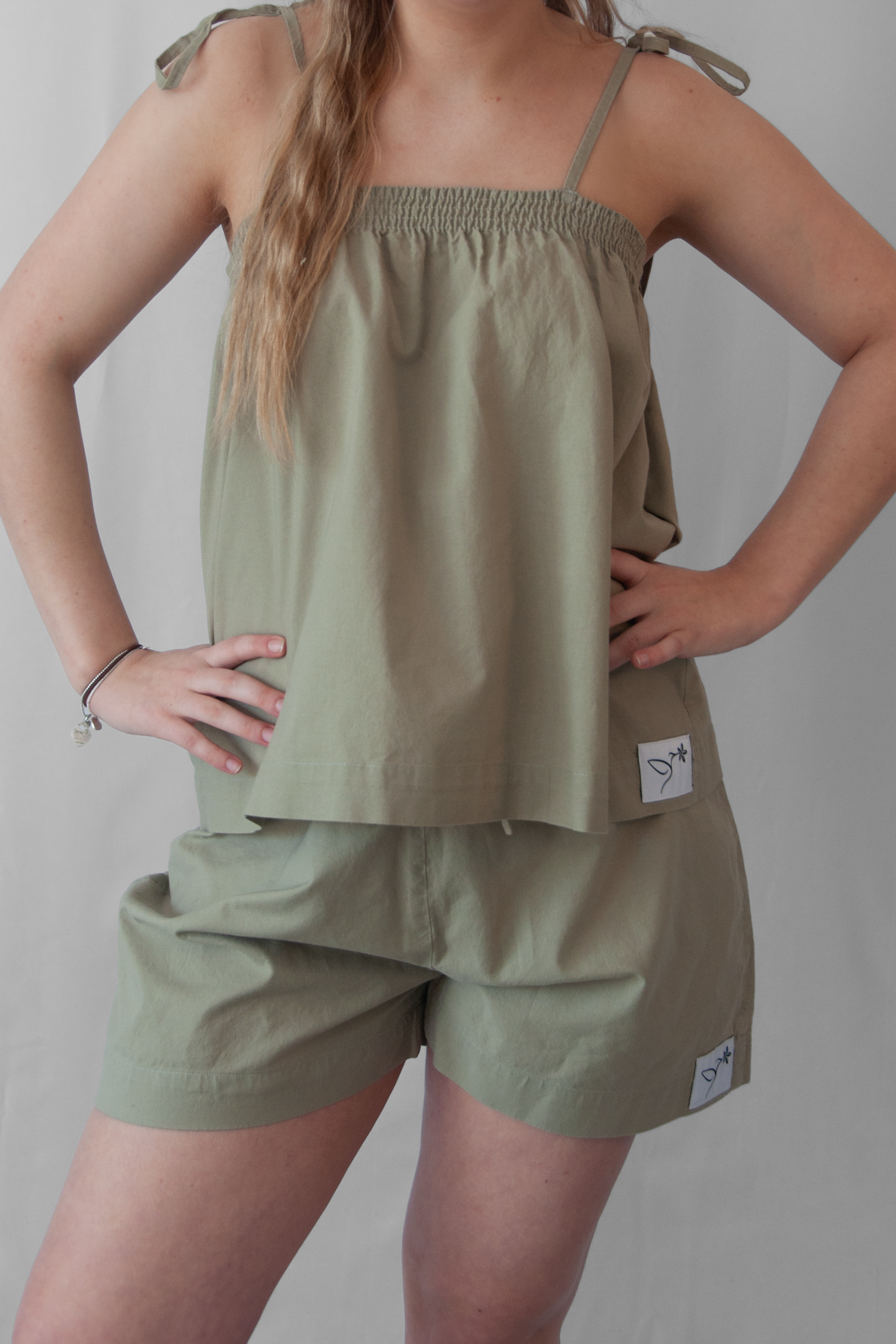Cotton Shorts Green