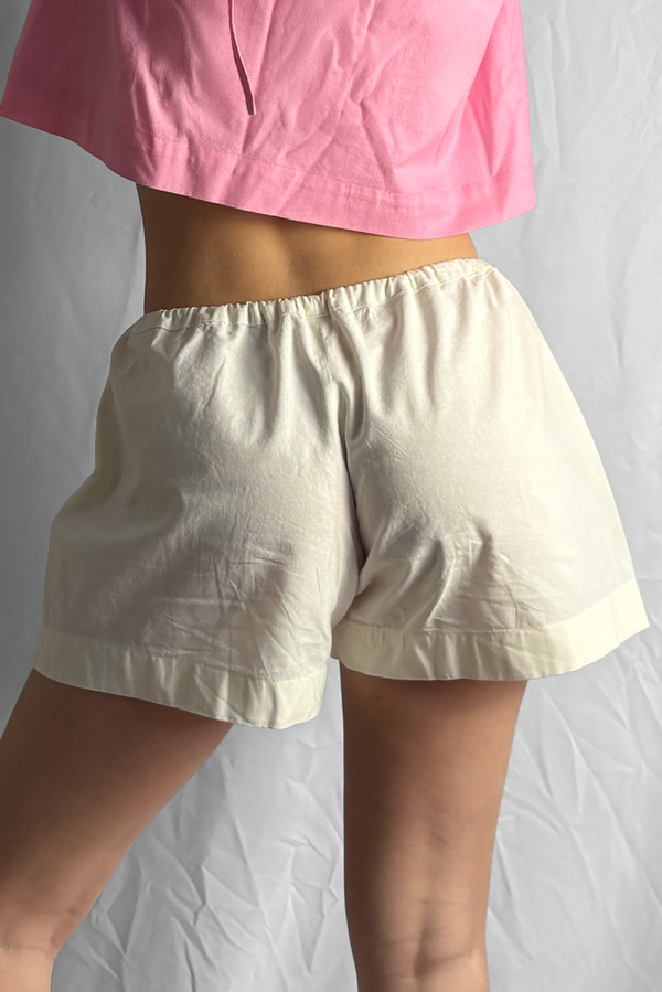 Cotton Shorts White