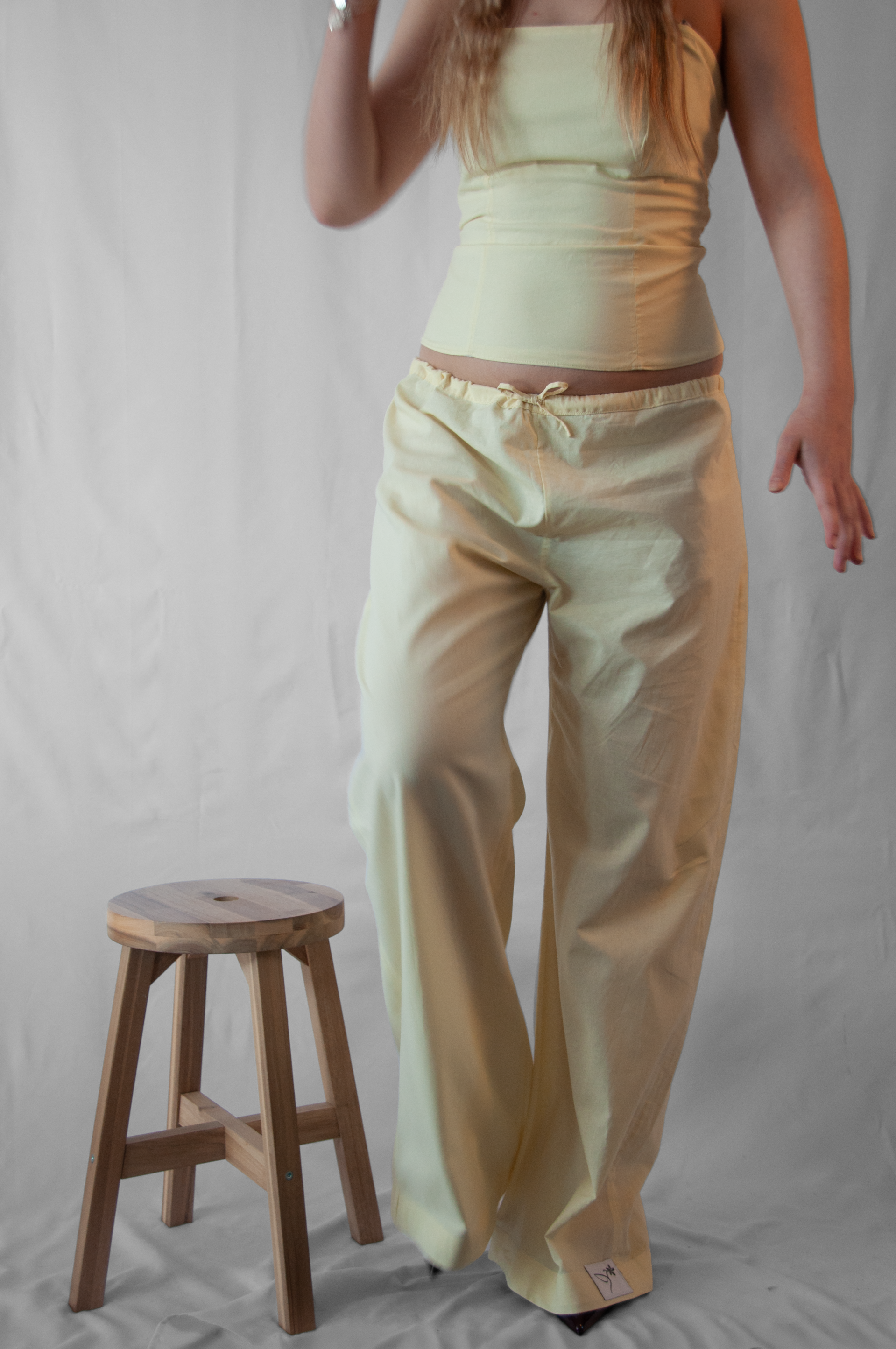 Cotton Summer Pants Yellow