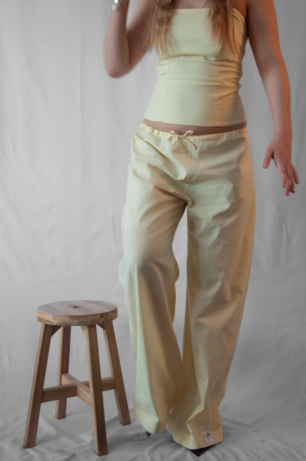 Cotton Summer Pants Yellow