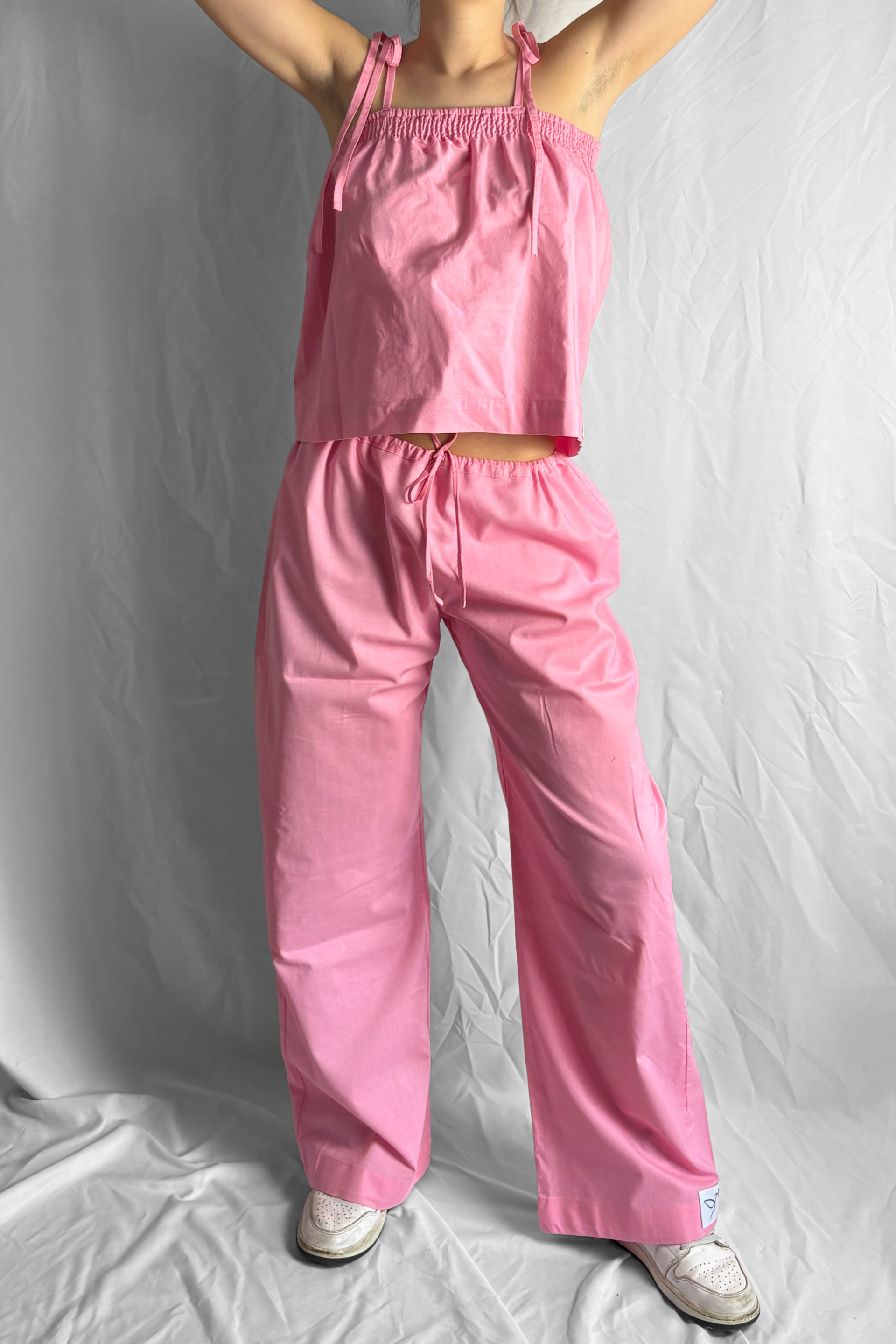 Cotton Summer Pants Pink