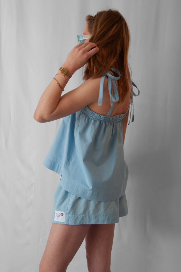 Cotton Shorts Blue