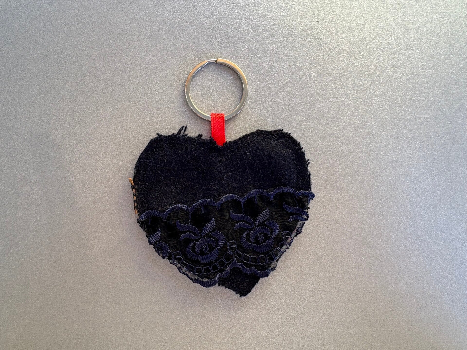 Bag Charm Heart with Lace
