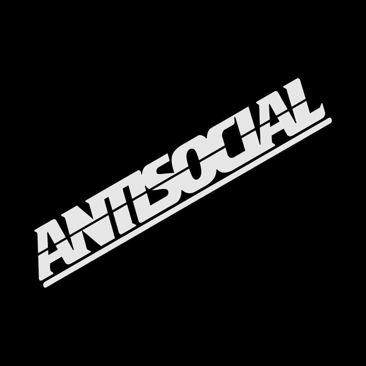 Antisocial. 3 sticker