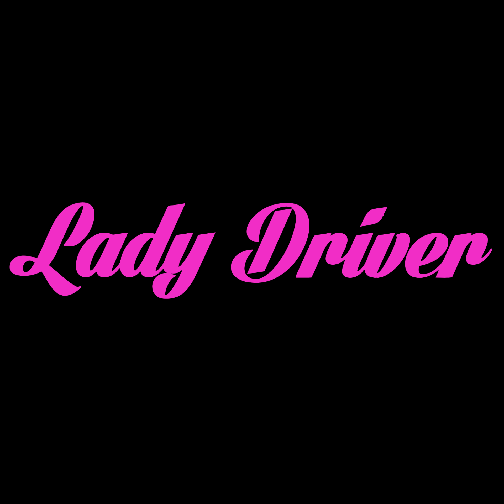 Lady Driver sticker