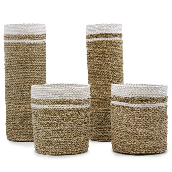 Handwoven Seagrass - Vase &  Bins