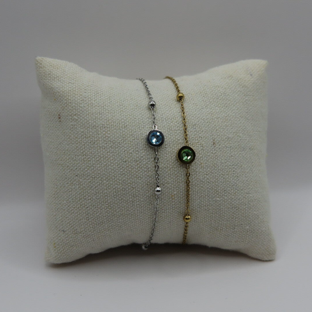 Geboortesteen armband