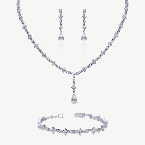 Kensington Classic Bridal Necklace Wedding Jewellery Set