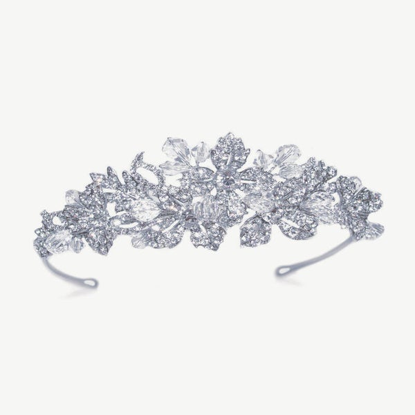 Shannon Crystal Silver Bridal Tiara