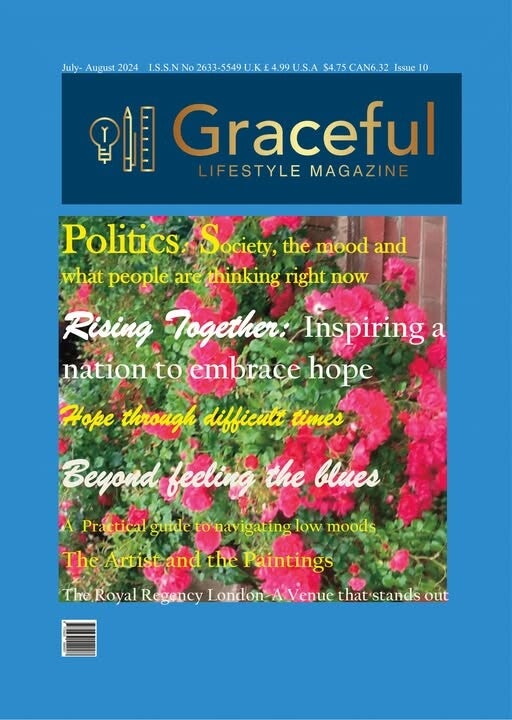 Graceful Lifestyle Magazine Issue 10 July-Aug 2024  Blooming Cover