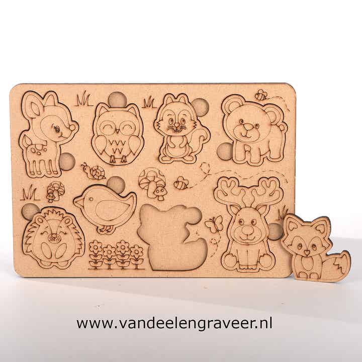 Puzzel met dieren