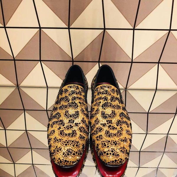 Christian Loboutin red bottom loafers