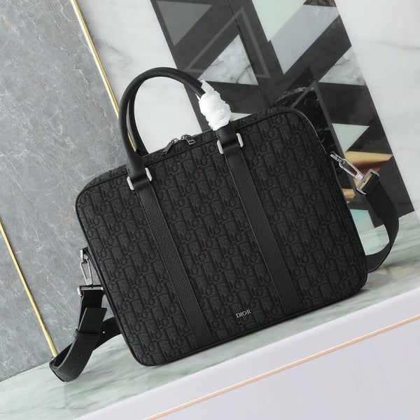 Dior zipped briefcase