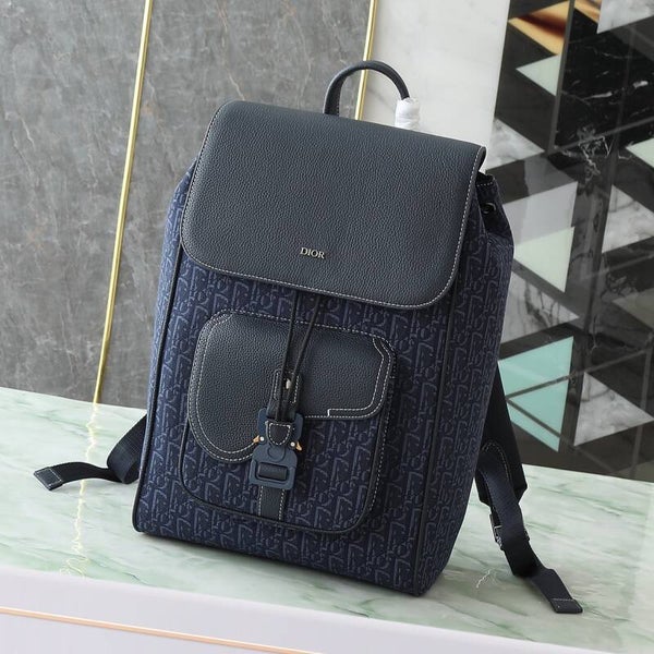 Dior saddle backpack with flap