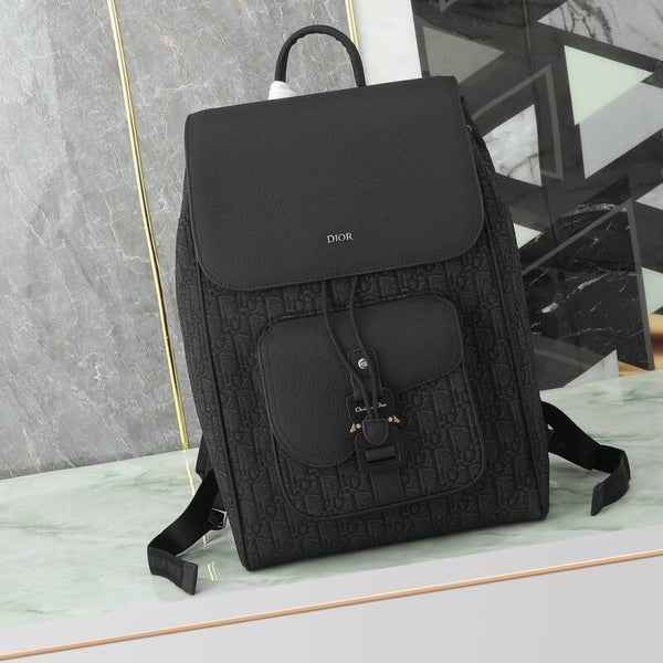 Dior saddle backpack with flap