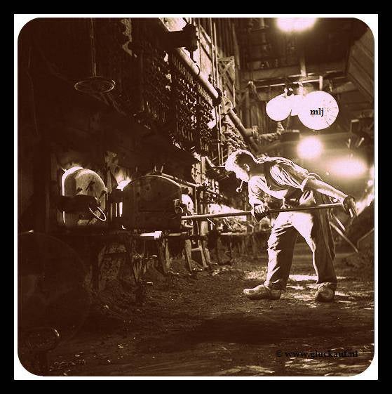  HAND GESTOOKTE KETELCENTRALE STAATSMIJN EMMA 1948.© Stm./www.gluckauf.nl