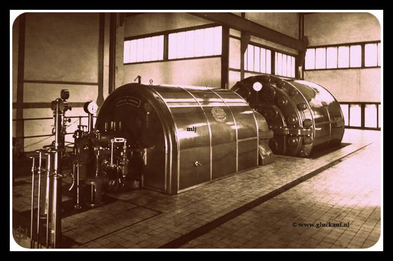 TURBO GENERATOR CENTRALE STAATSMIJN MAURITS 1951. © Staatsmijn/www.gluckauf.nl