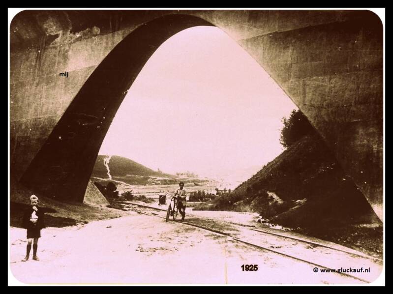 Brunssum Viaduct Rimburgerweg 1925.© E.Hager/www.gluckauf.nl