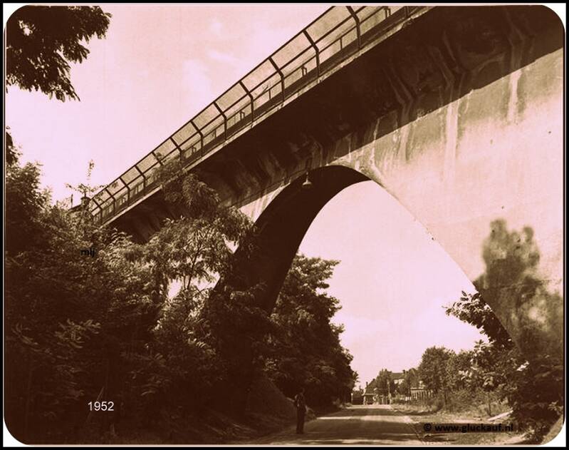 Brunssum Viaduct Rimburgerweg 1952.© E.Hager/www.gluckauf.nl