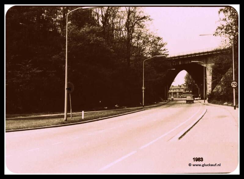 Brunssum Viaduct Rimburgerweg 1983.© E.Hager/www.gluckauf.nl