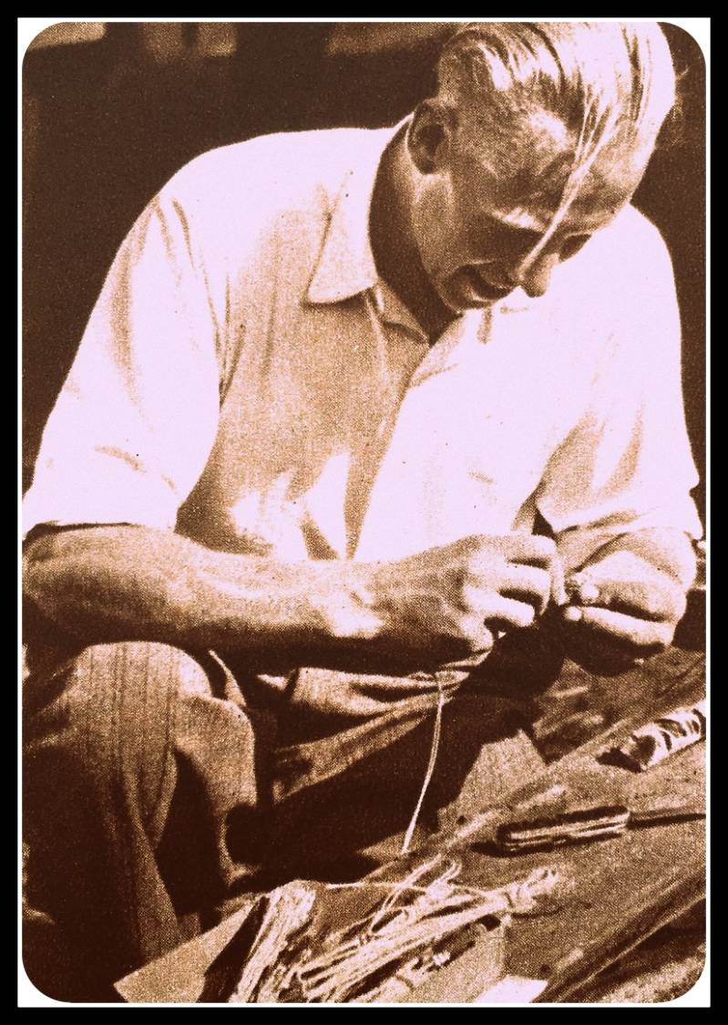 Klaar maken van de ladingen spring gelatine. © Driessen/www.gluckauf.nl