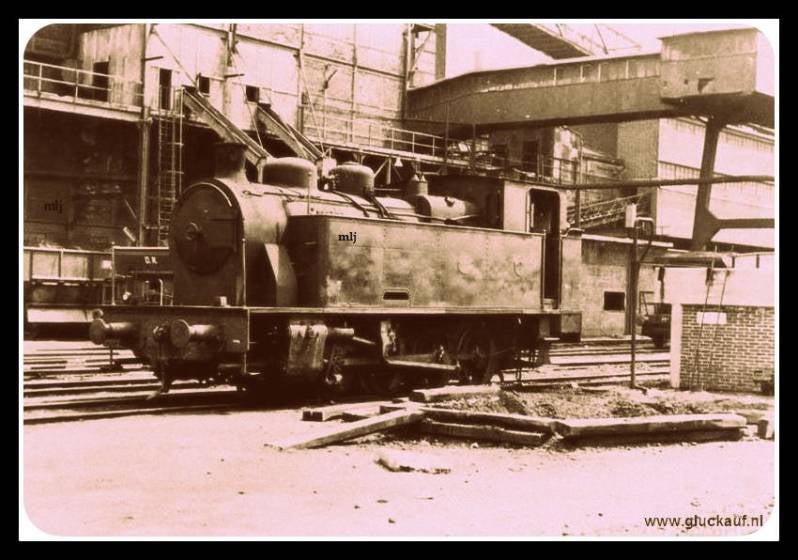 Loc. met nr 23 op het verlaadcentrum van de Oranje-Nassau mijn I. Foto is gemaakt op 30-6-1966.©overbosch./www.gluckauf.nl