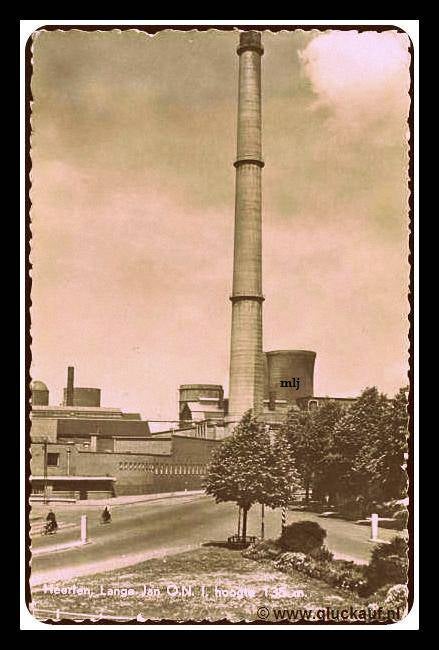 Foto kaart uit 1954. Van de Lange Jan 135 meter hoog.© Hema./www.gluckauf.nl