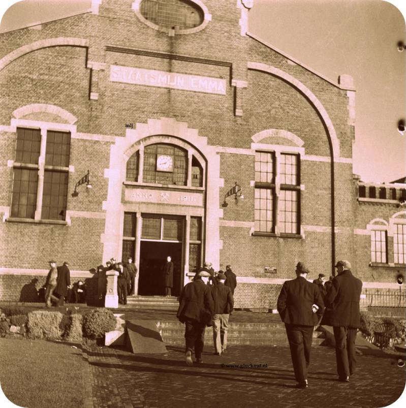 Aanvang dienst Staatsmijn 1945. © www.gluckauf.nl