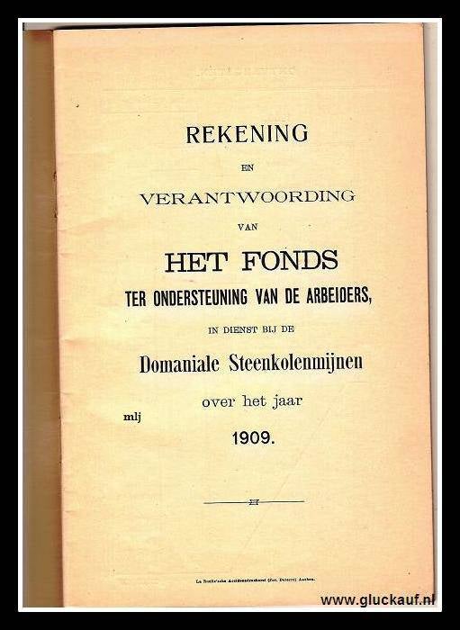 Boek Domaniale 1909. © www.gluckauf.nl