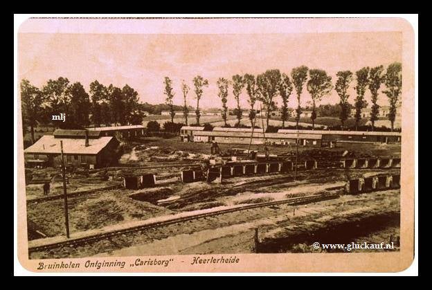 NIEUW! Bruinkool hoeve Carisborg, anschichtkaart. © www.gluckauf.nl