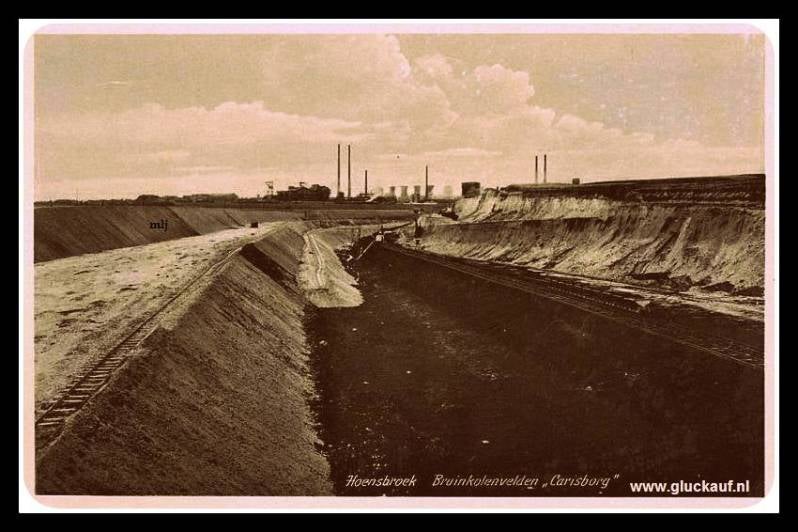 Fotokaart Passartweg Bruinkoolgroeve Carisborg.© www.gluckauf.nl