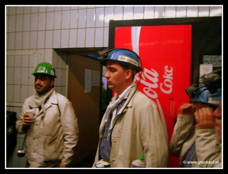 In het midden mijn collega Kees. © www.gluckauf.nl