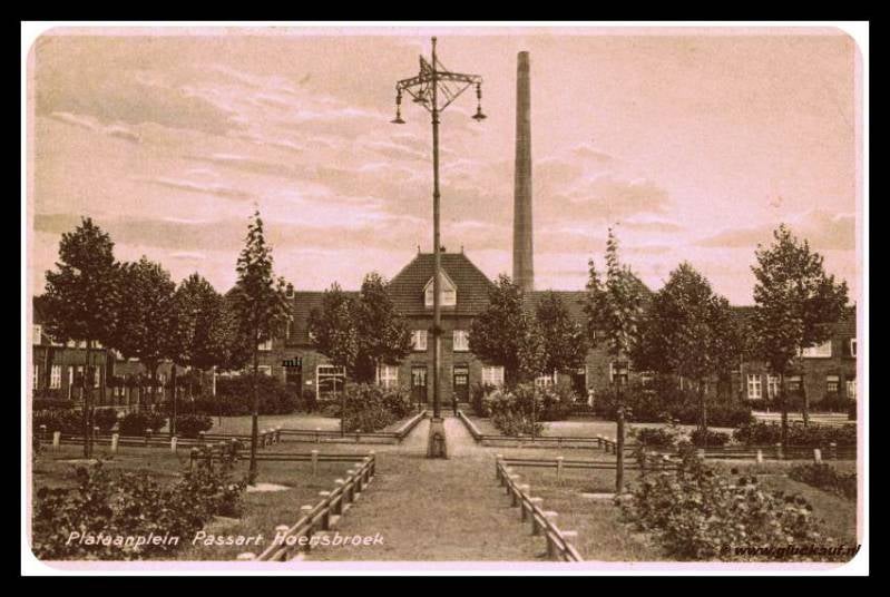 Ansichtkaart uit 1921. De foto kaart is gemaakt van af het Plataanplein passart Hoensbroek.© P. Simon./www.gluckauf.nl