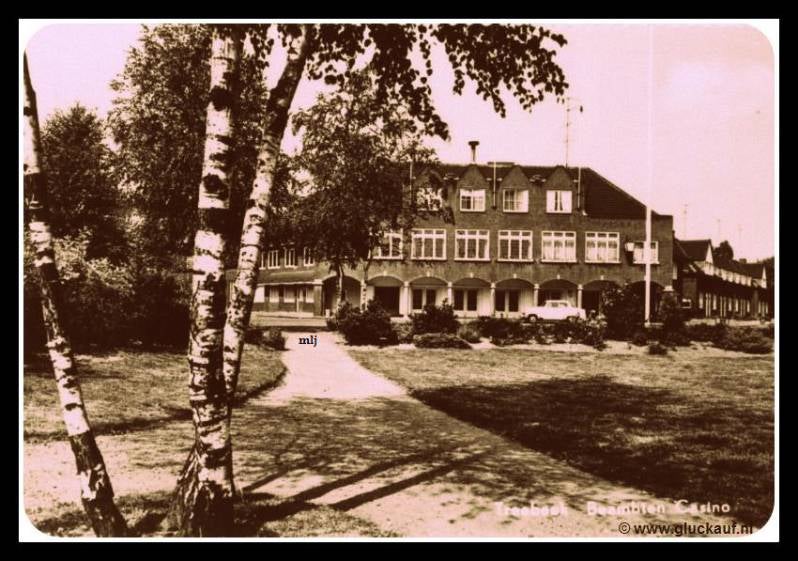 Ansichtkaart uit 1959, van de Beambte casino van de Stm. Emma. © Winants./www.gluckauf.nl