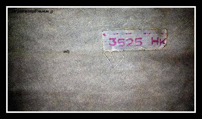 Duidelijk te zien dat de zweet/ halsdoek, die hier boven is afgebeeld afkomstig is van de voormalige Staatsmijn Hendrik. HK 3525.   © www.gluckauf.nl