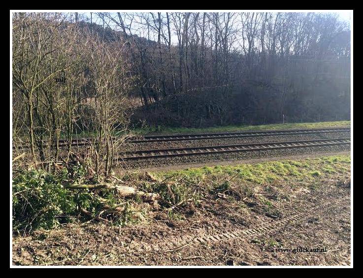 Hier stond de voormalige mijnbrug. © www.gluckauf.nl