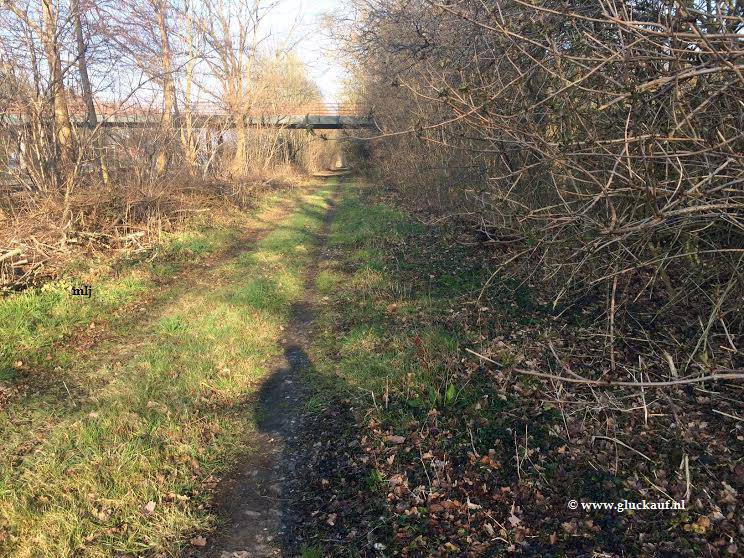  Voormalige mijnspoor richting Stm. Maurits. © www.gluckauf.nl