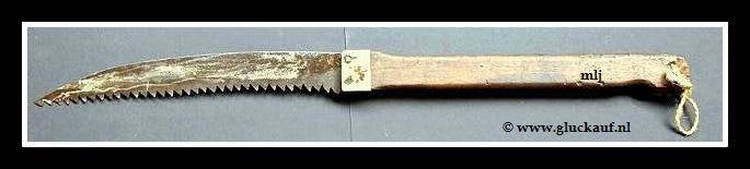 Handzaag. Met messing. © www.gluckauf.nl