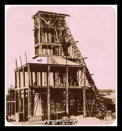 Schachtbok in aanleg. © www.gluckauf.nl