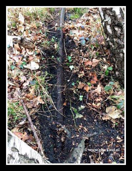 Rails van het mijnspoor tussen schacht 4 naar Stm. Maurits. © www.gluckauf.nl