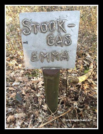  Paal ( stook gas Emma ). Op het mijnspoor tussen Geleen &amp; Schinnen. © www.gluckauf.nl