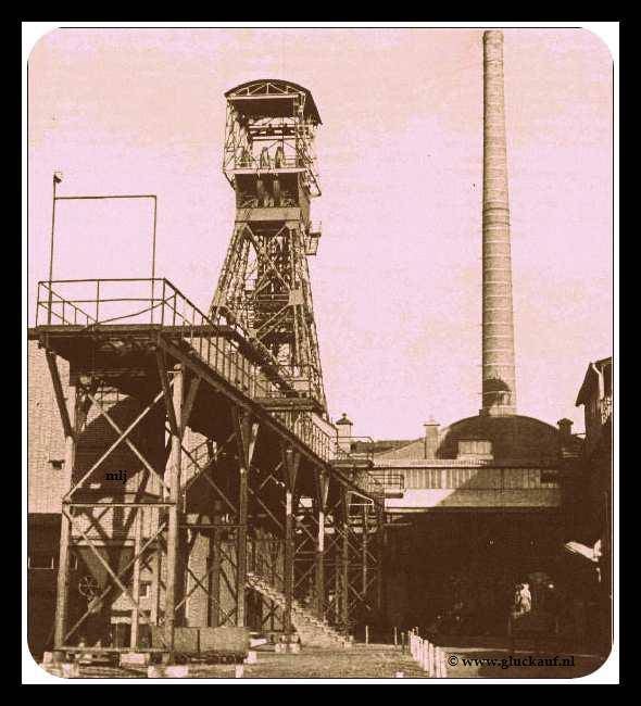 Mijn Willen-Sophia 1945 schachttoren. © www.gluckauf.nl