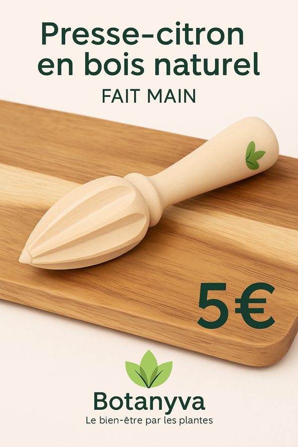 🍋 Presse-citron en bois naturel – Fait main
