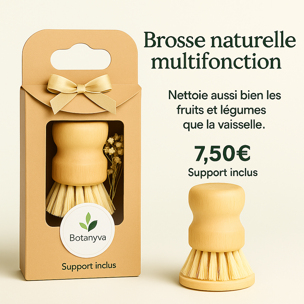 🌿 Brosse Naturelle Multifonction