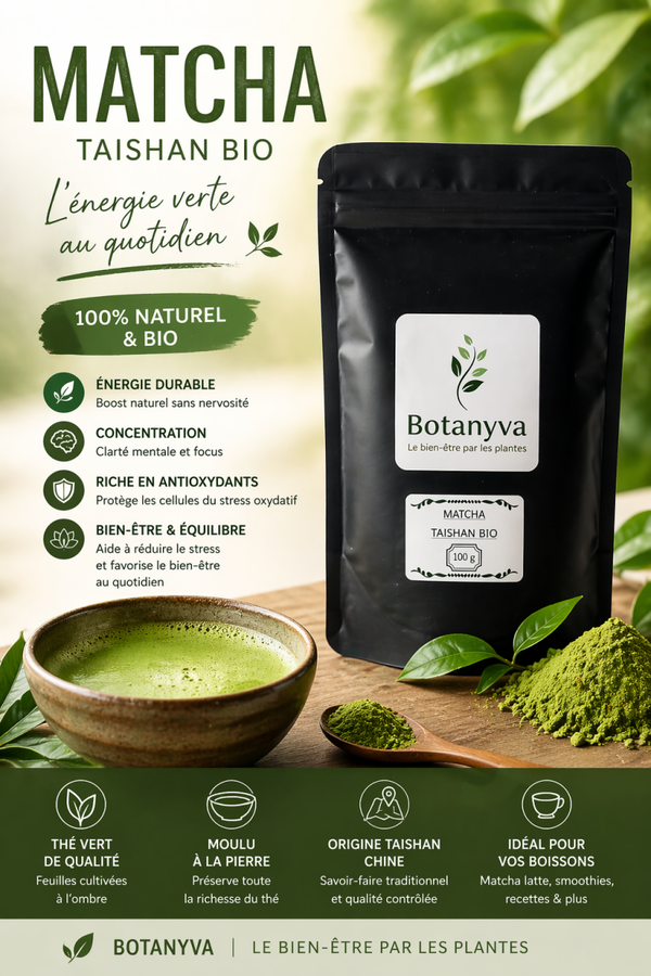 MATCHA TAISHAN BIO — ÉNERGIE & CLARTÉ AU QUOTIDIEN