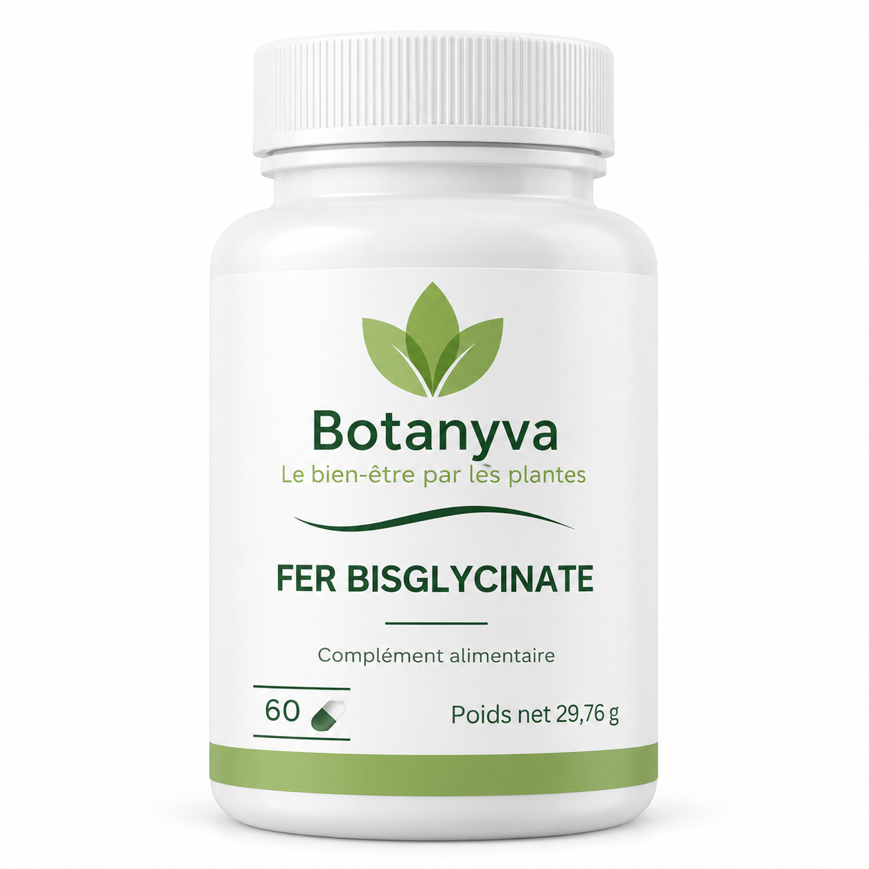 Fer Bisglycinate – Énergie, oxygénation & vitalité