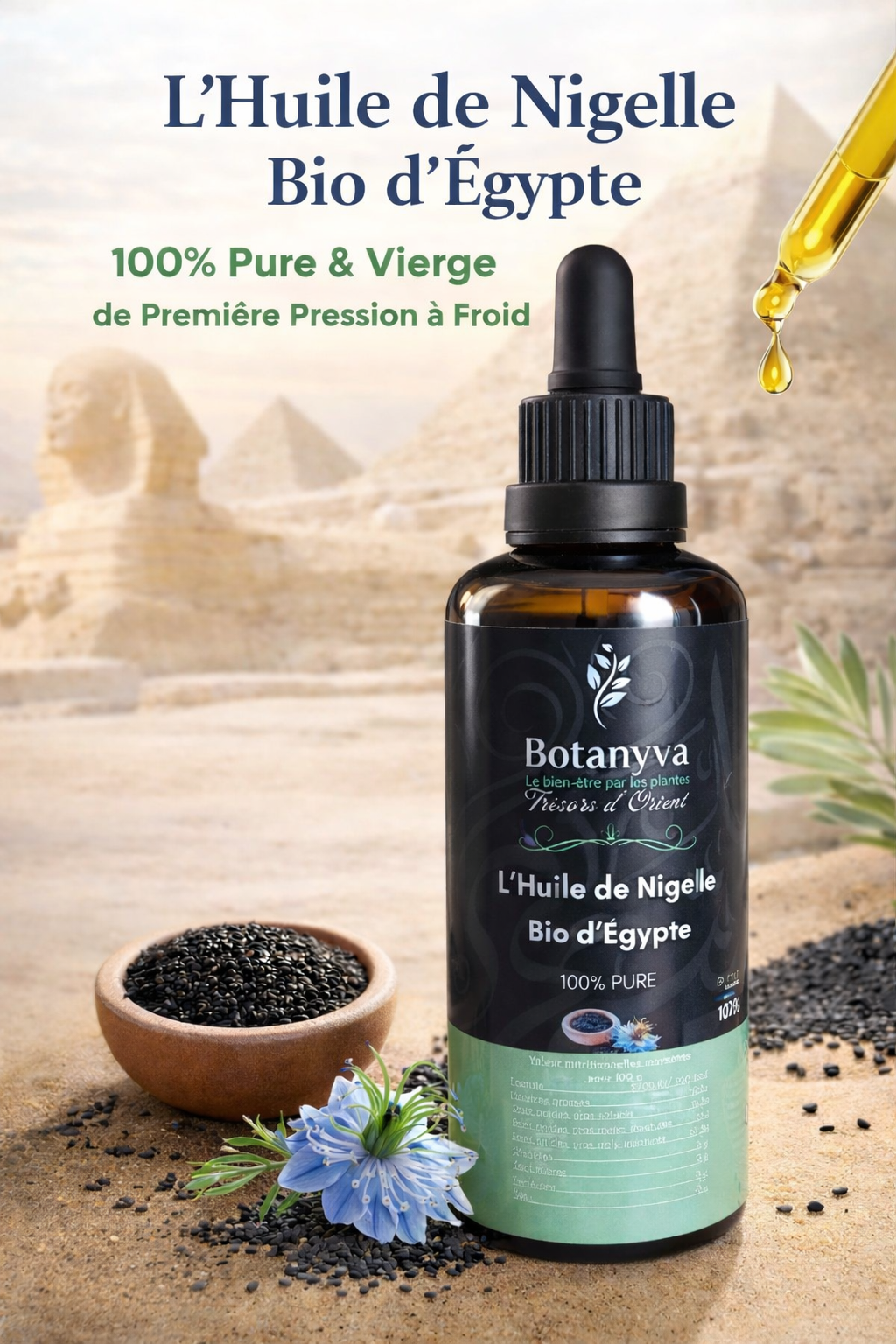 Huile de Nigelle Bio d’Égypte – BOTANYVA