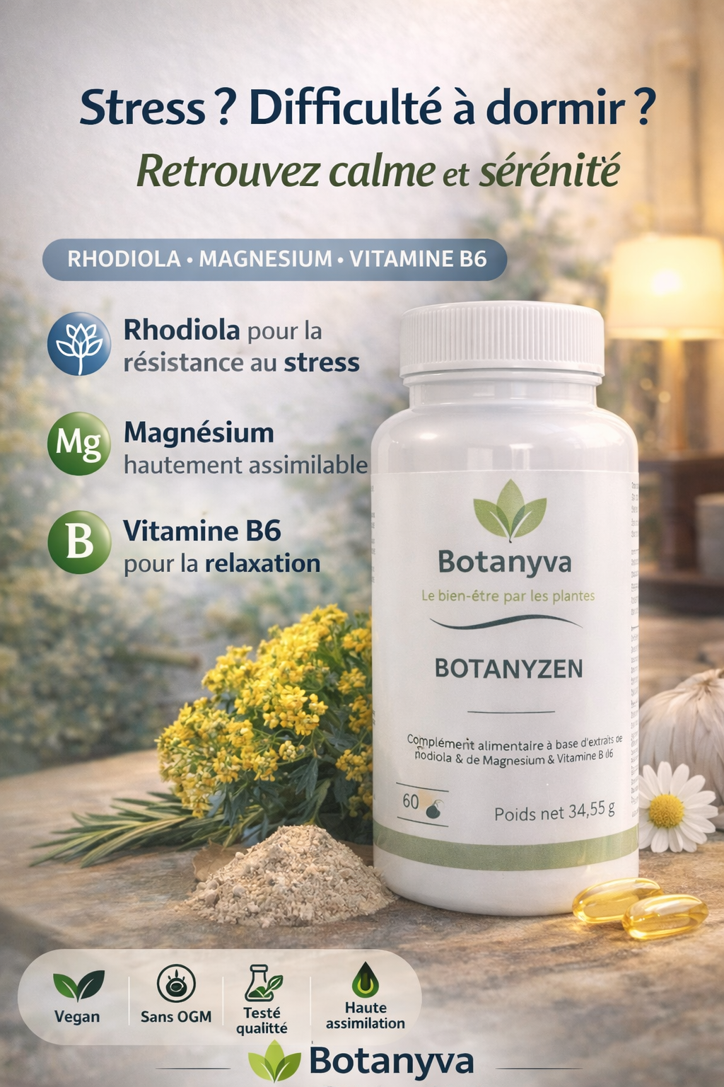 Botanyzen – Stress, équilibre nerveux & sérénité