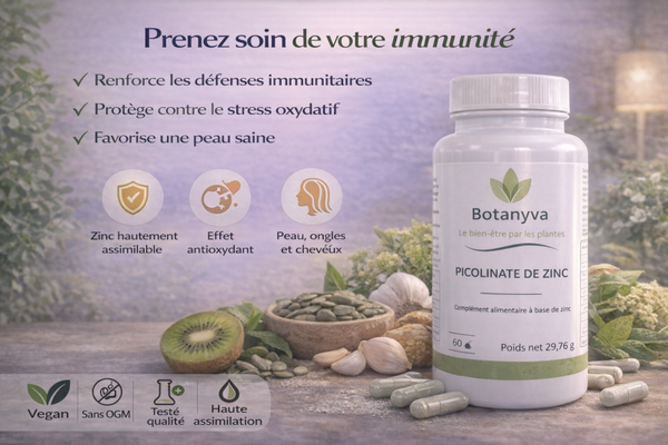 Picolinate de Zinc – Immunité, peau & équilibre métabolique